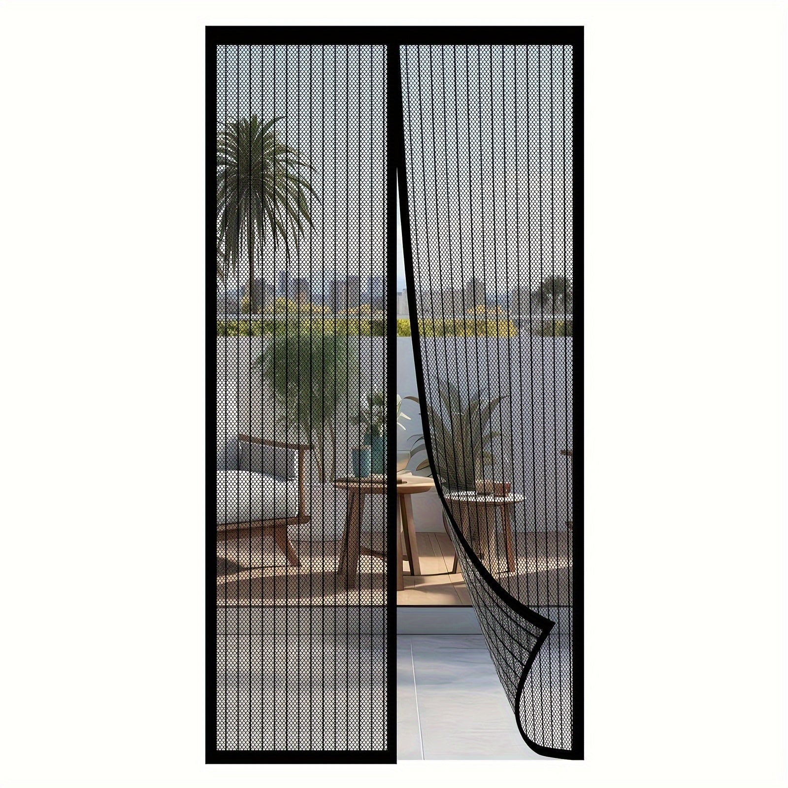 Magnetic Screen Door for Insect Prevention Self-Sealing Hands-Free Mesh Curtain for Home and Bedroom