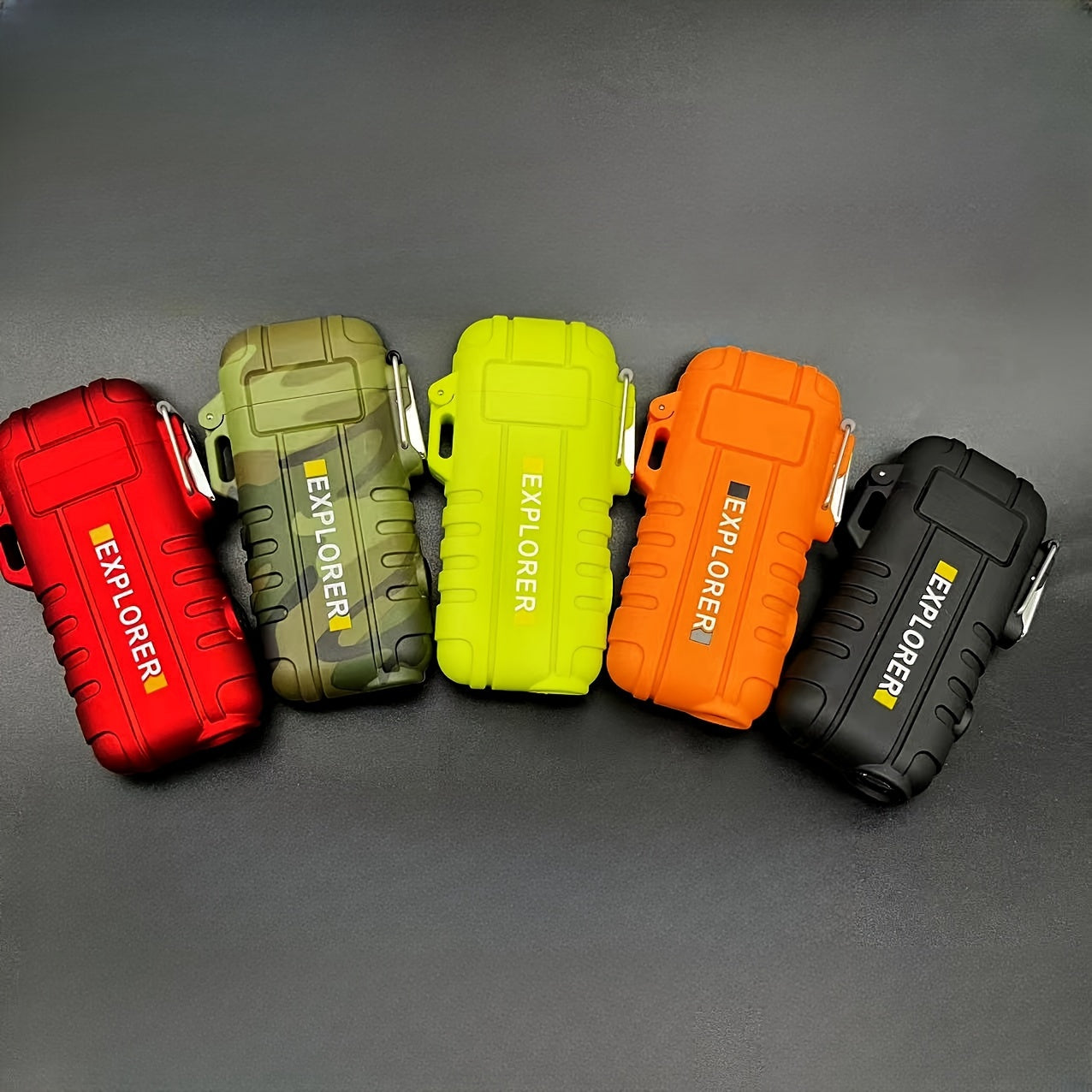 Outdoor Electric Lighter with Flashlight and Rotatable Hose for Camping Gas Stove