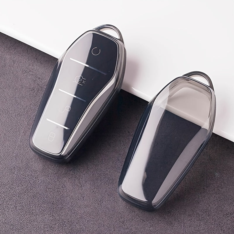 Universal TPU Key Cover for EV Car Keys, Minimalist Slim Design