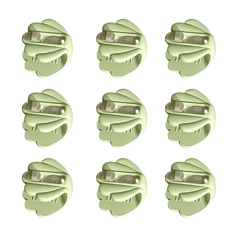 Set of 9 Green Quilt Clips Non-Slip Bed Sheet Fasteners Easy Press Installation
