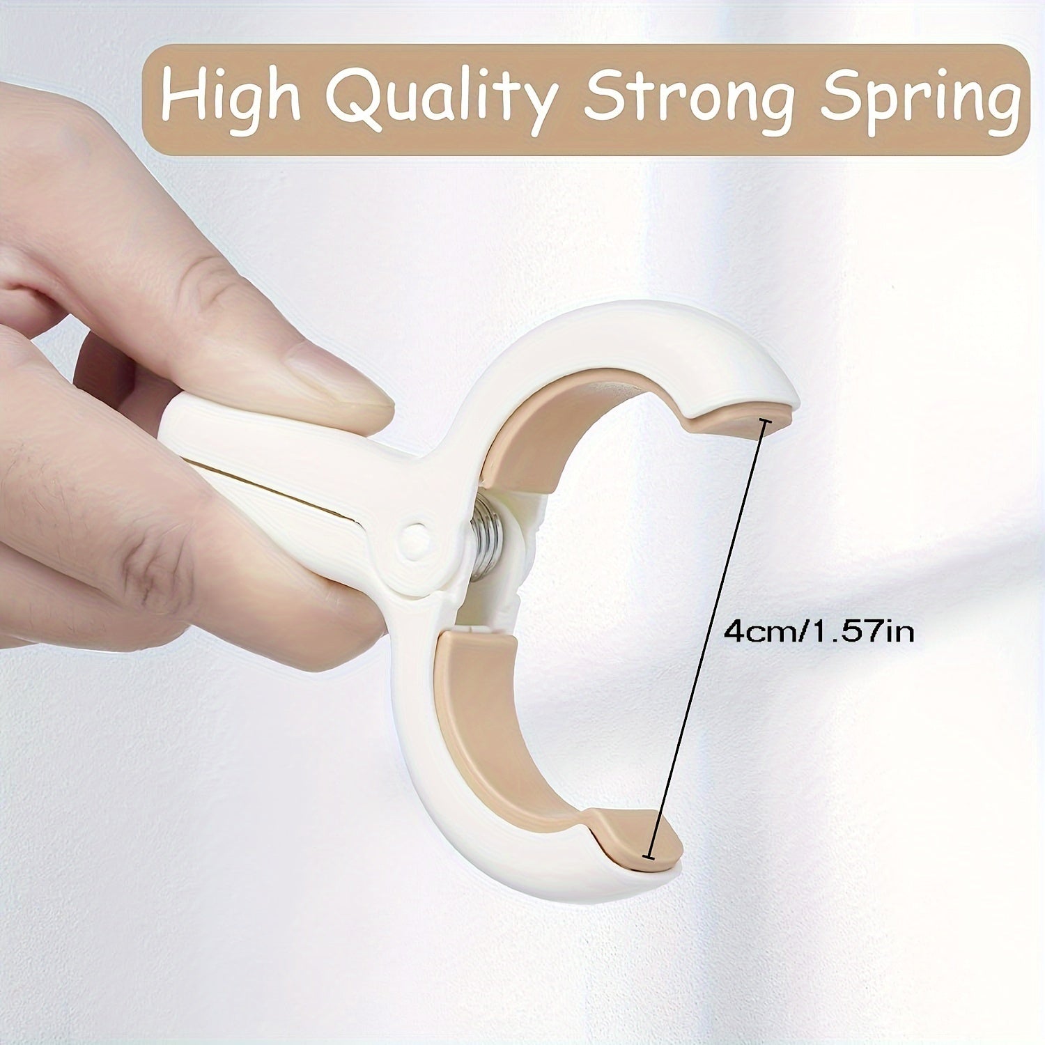 Juego de 12 pinzas de plástico resistentes para ropa y toallas con resortes resistentes a la oxidación