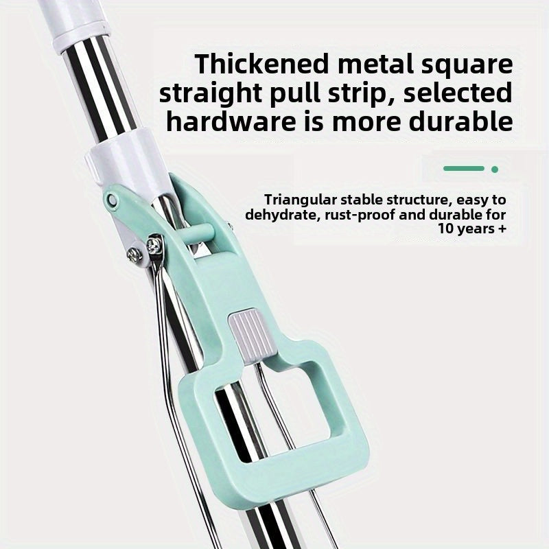 Uy tozalash uchun tez chiqariladigan yuvish tizimli katta shimgichli mop