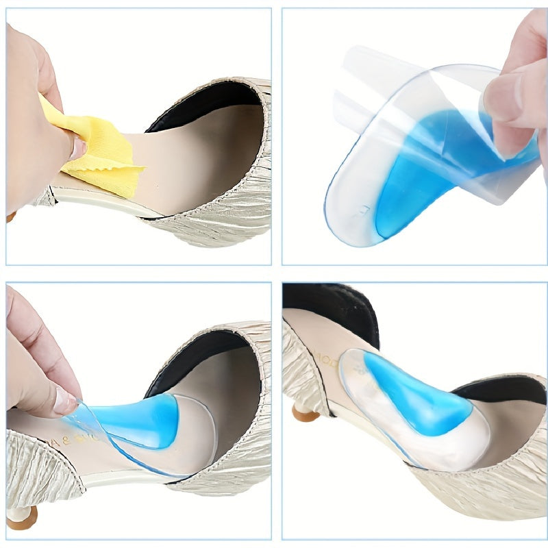 Silicone Arch Support Insoles Washable Reusable for Shoes and Boots