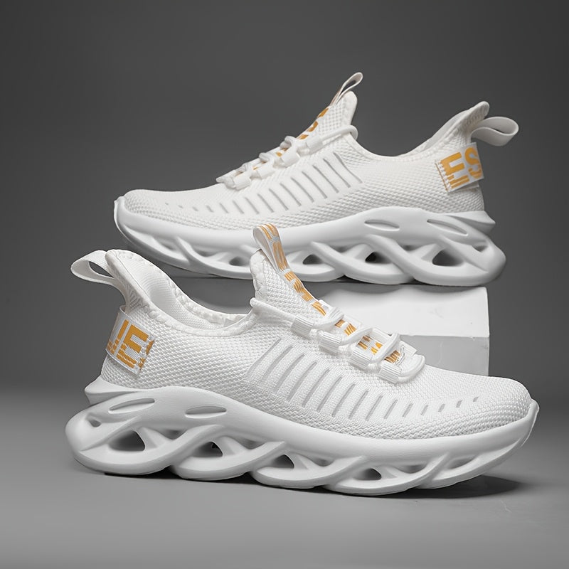 Zapatillas de malla para niños con soporte de arco, suela ligera de EVA, rosa con rayas blancas, para niños y niñas