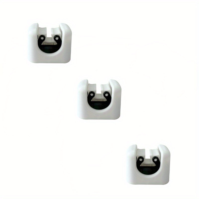 Wall-Mounted Mop and Broom Holder Self-Adhesive Tool Organizer Clips for Home Kitchen Bathroom 1/2/3 Pack