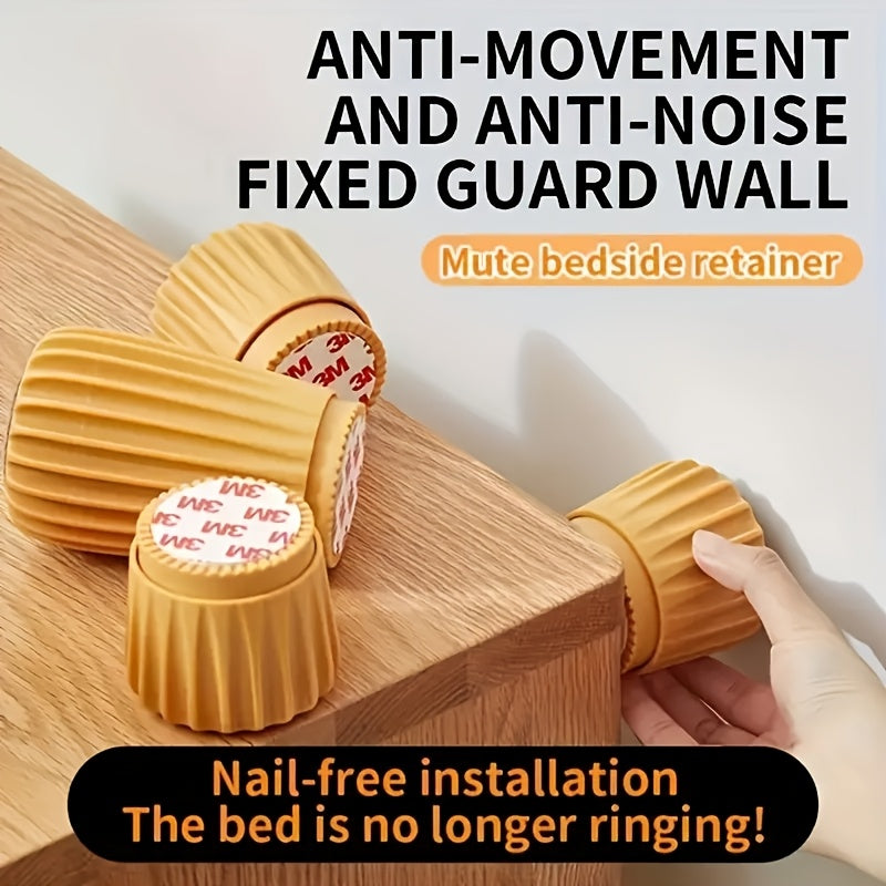 4 ta Glam uslubidagi plastik boshqaruvchilar to'plami - Elektr energiyasiz yotoq, shkaf va divan shovqinini tinchlantirish uchun moslashuvchan yechim