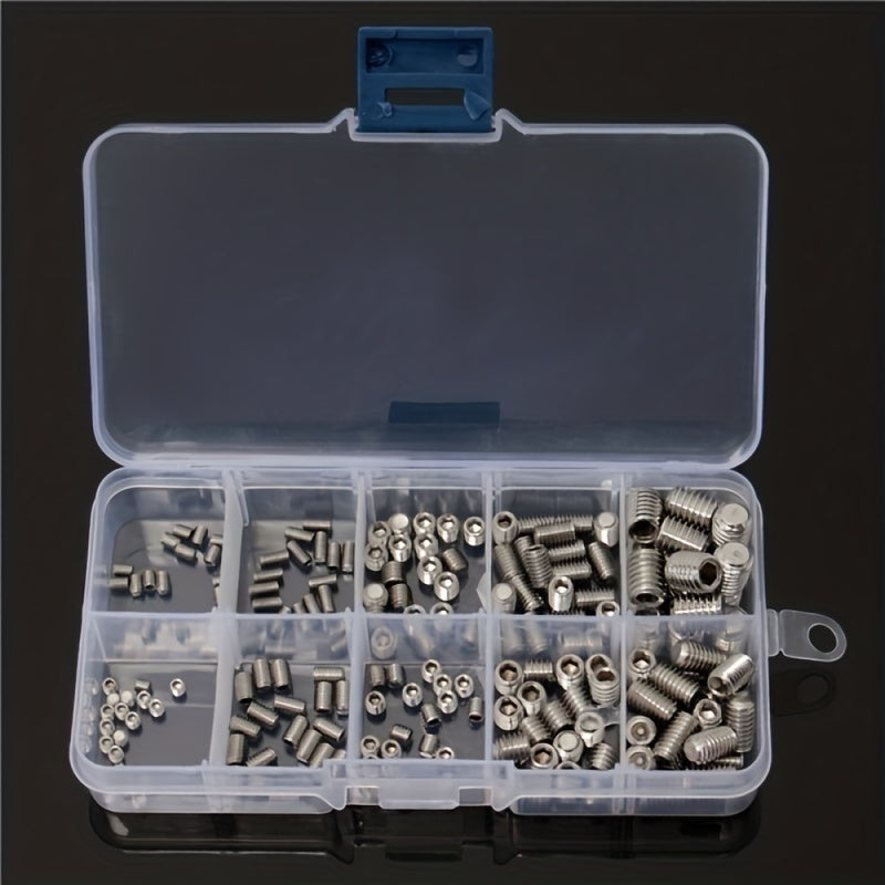 Stainless Steel Allen Head Socket Set Hex Grub Screws Assortment