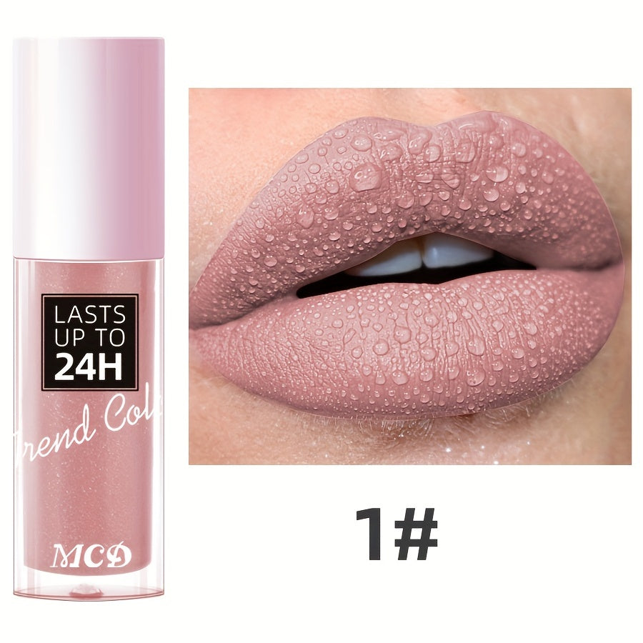 Long-Lasting Matte Lip Gloss for Women 24Hr Wear Non-Stick Moisturizing