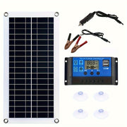 Kit de panel solar portátil 12V 18V carga USB para autocaravana, camper y coche