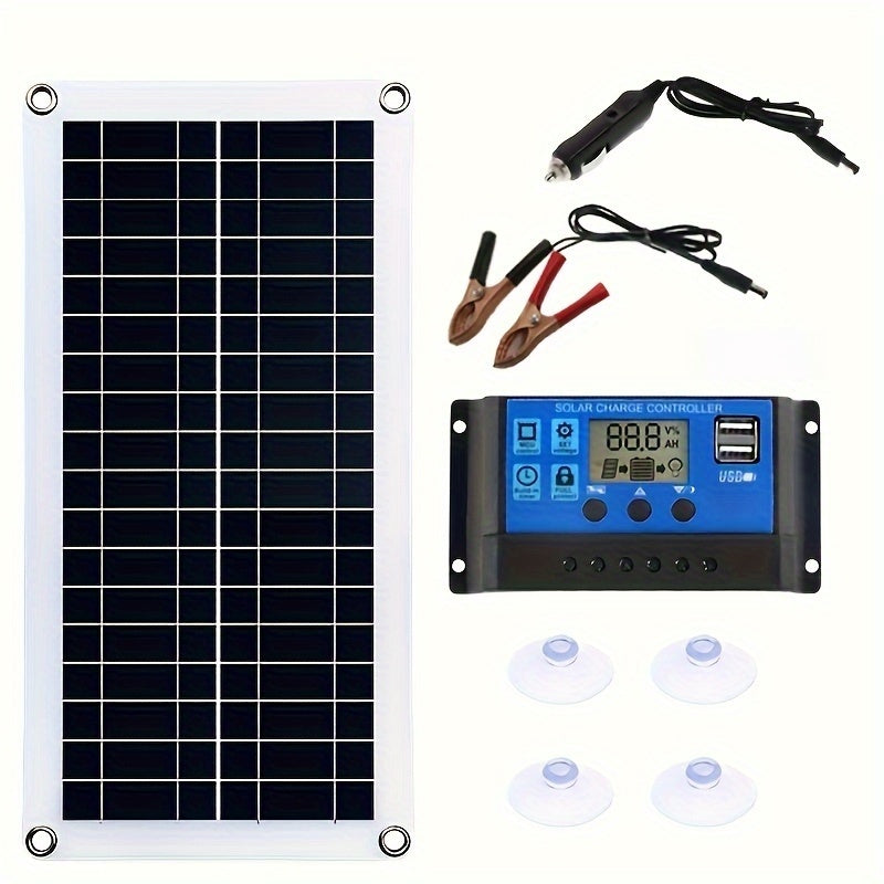 Portable Solar Panel Kit 12V 18V USB Charging for RV Camper Car