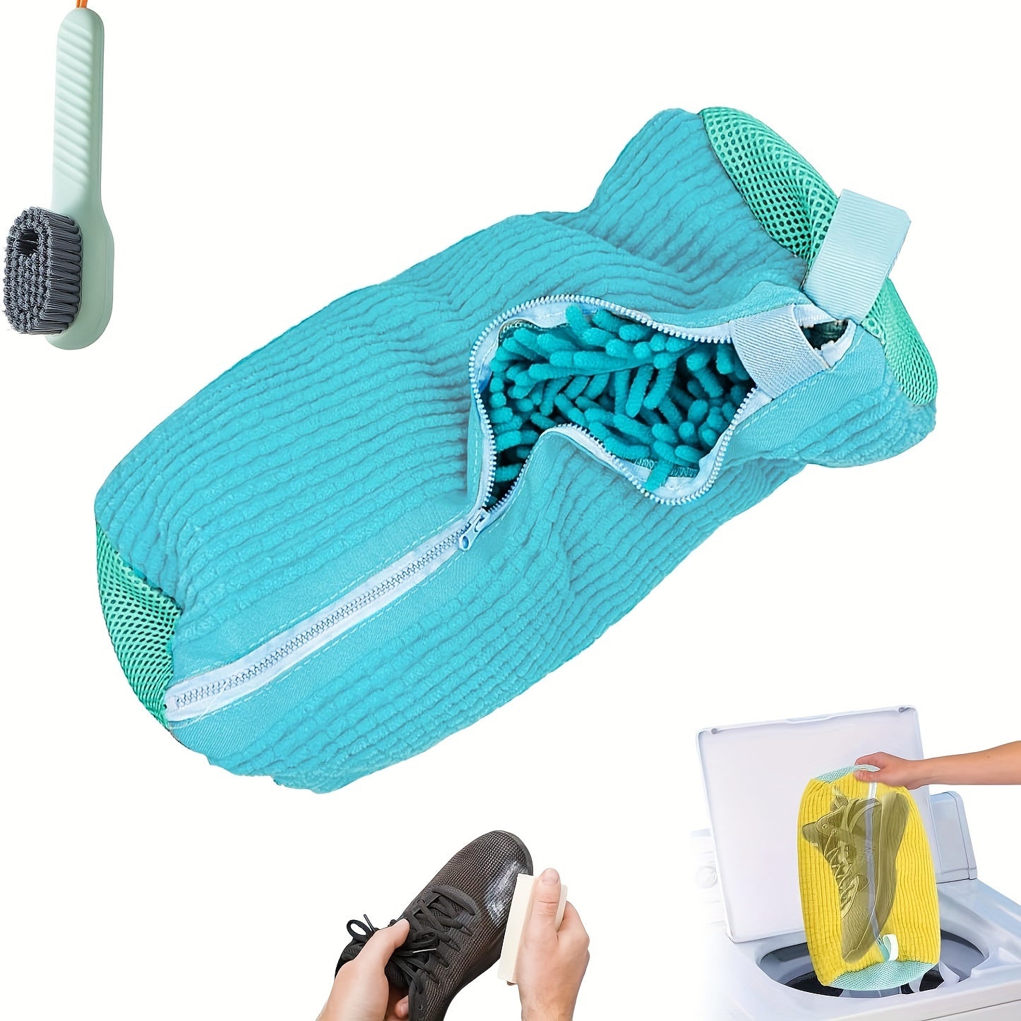 Reusable Zippered Laundry Bag for Shoes Sneakers and Trainers