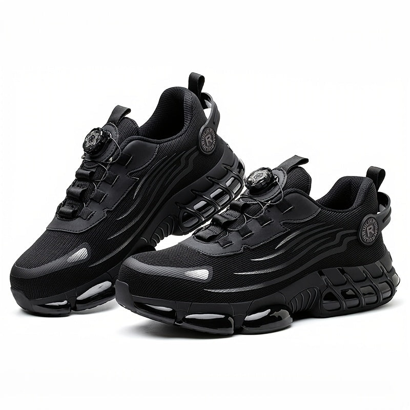 Unisex Safety Shoes Steel Toe Anti-Slip Shock Absorption Wear-Resistant Outdoor Casual Low Top