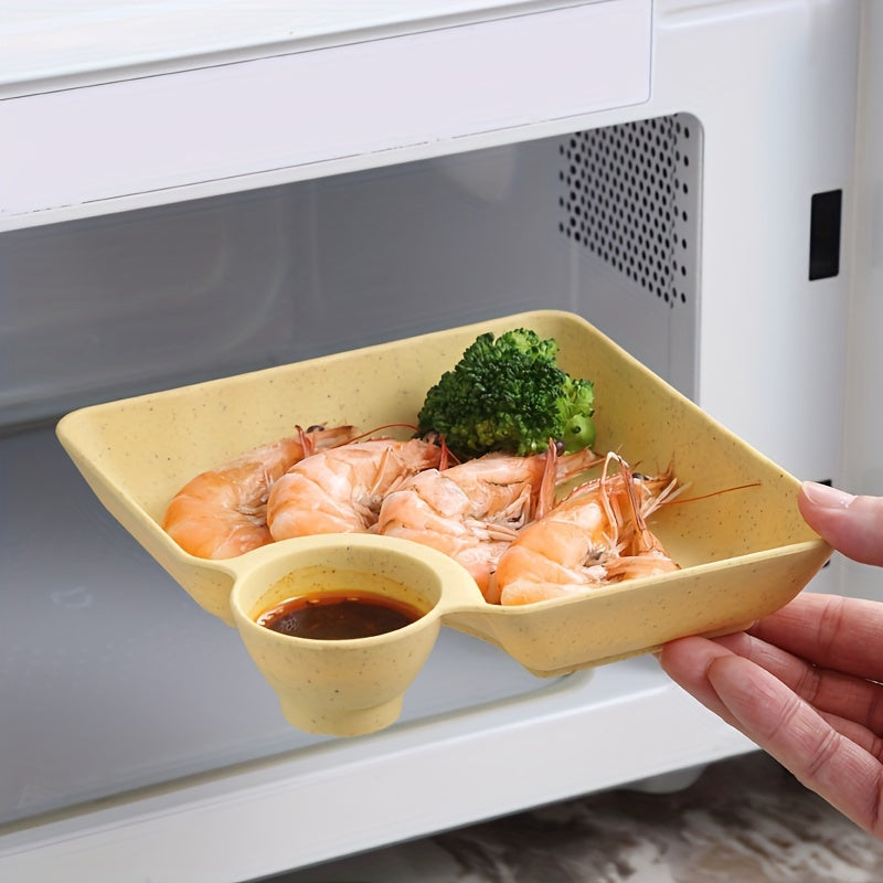 Japanese Snack Platter with Fries Dipping Sauce Sushi Dim Sum Dumpling Plates