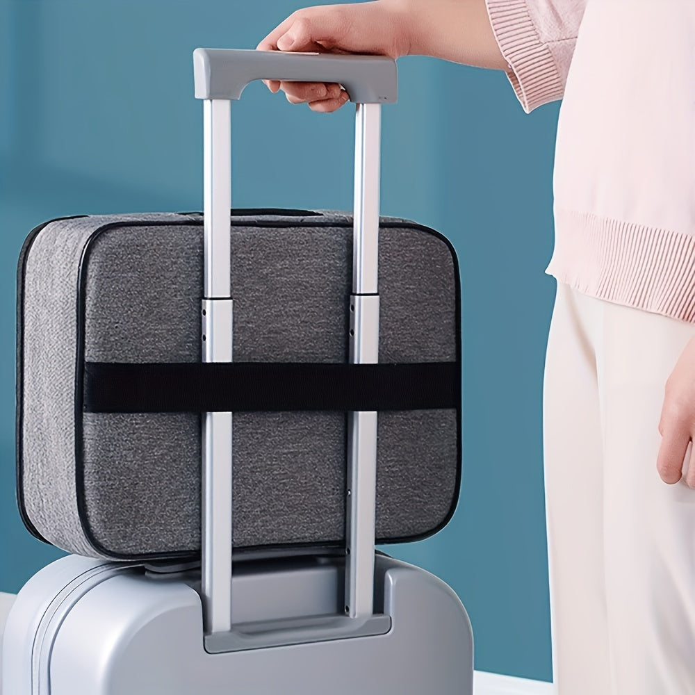 Fireproof Document Bag Water-Resistant Lockable Multi-Layer Storage for Files Passports Travel Office Home