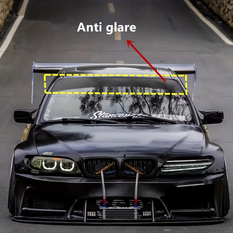 Black Sunshade Car Stickers for Front and Rear Windshields PVC Privacy Window Cover