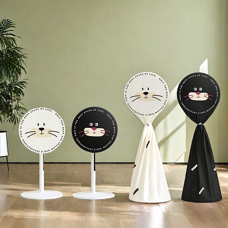 Round Electric Fan Cover Waterproof Dustproof Protector for Floor Fans