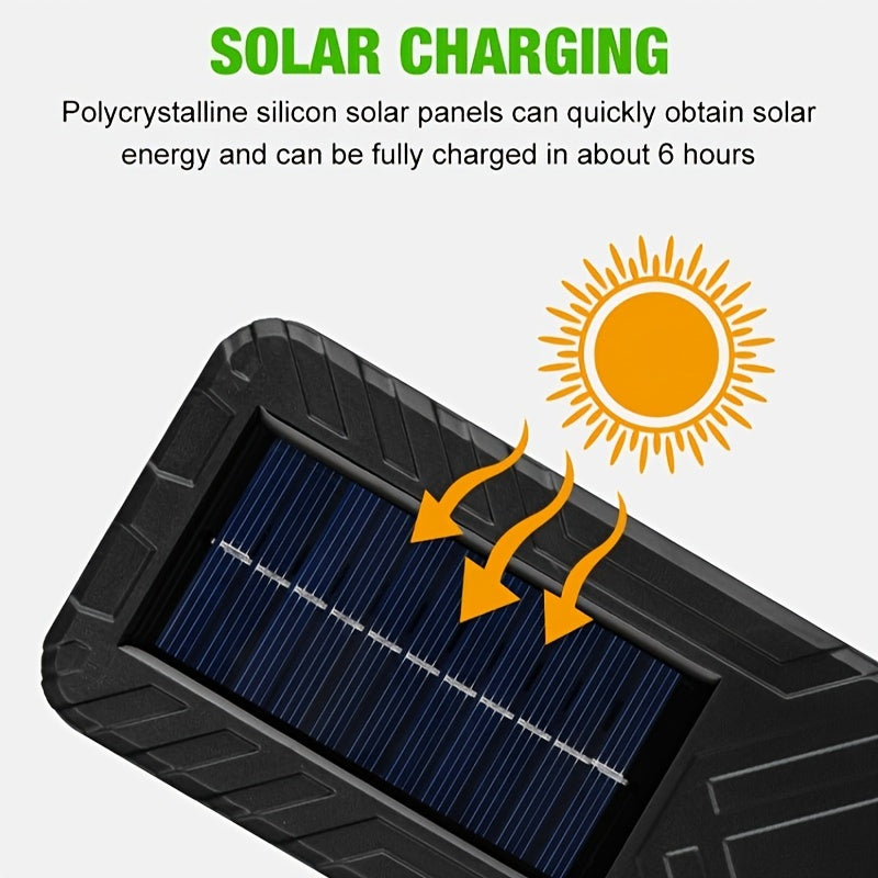Solar Powered LED Wall Light with Motion Sensor Remote Control and Rechargeable Lithium Battery