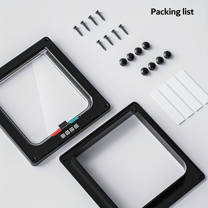 Two-Way Pet Door for Cats and Dogs ABS Secure and Convenient Access