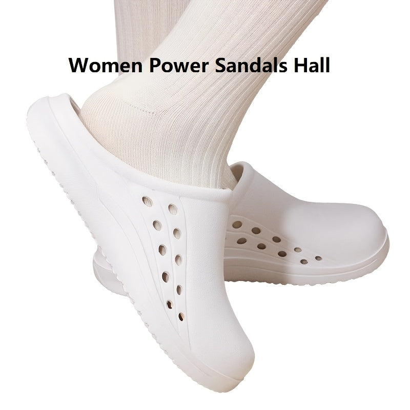 Women's EVA Non-Slip Surgical Work Shoes with Air Holes and Open Toe