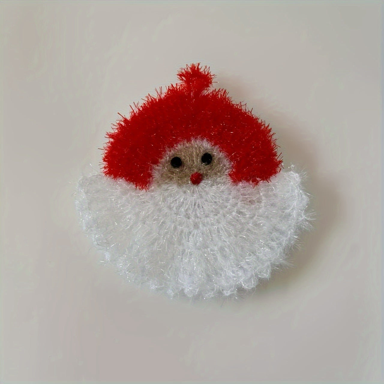 Crochet Santa Claus Dish Towel Kitchen Hand Towel Christmas Holiday Gift