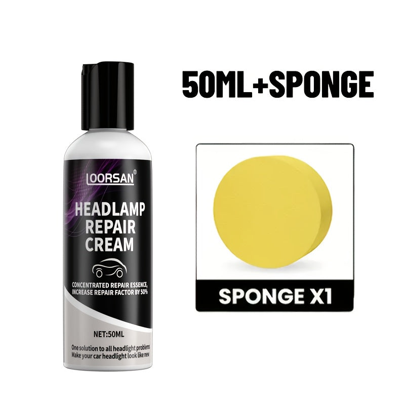 Car Headlight Restoration Kit Oxidized Yellowed Clear Lens 100ml 50ml