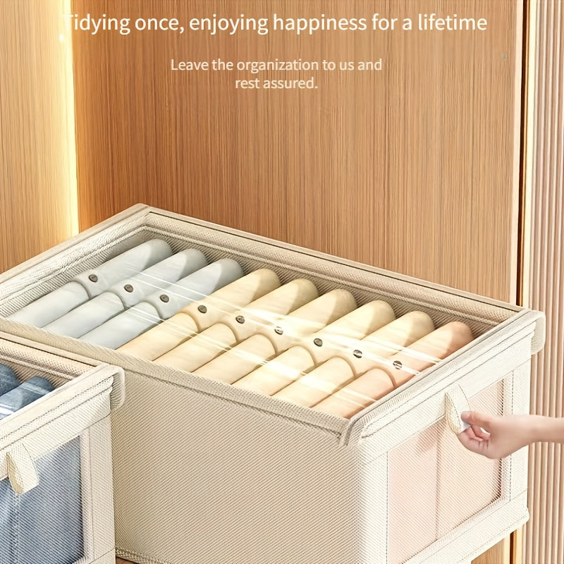 To‘g‘ri burchakli saqlash qutisi, to‘rli derazasi bilan, suv o‘tkazmaydigan Oksford matosidan tayyorlangan. Kiyim, ichki kiyim, yostiq va ko‘rpa to‘plashi uchun ideal. Uy, yotoqxona yoki talabalar yotoqxonasida joyni tejash uchun ajoyib.