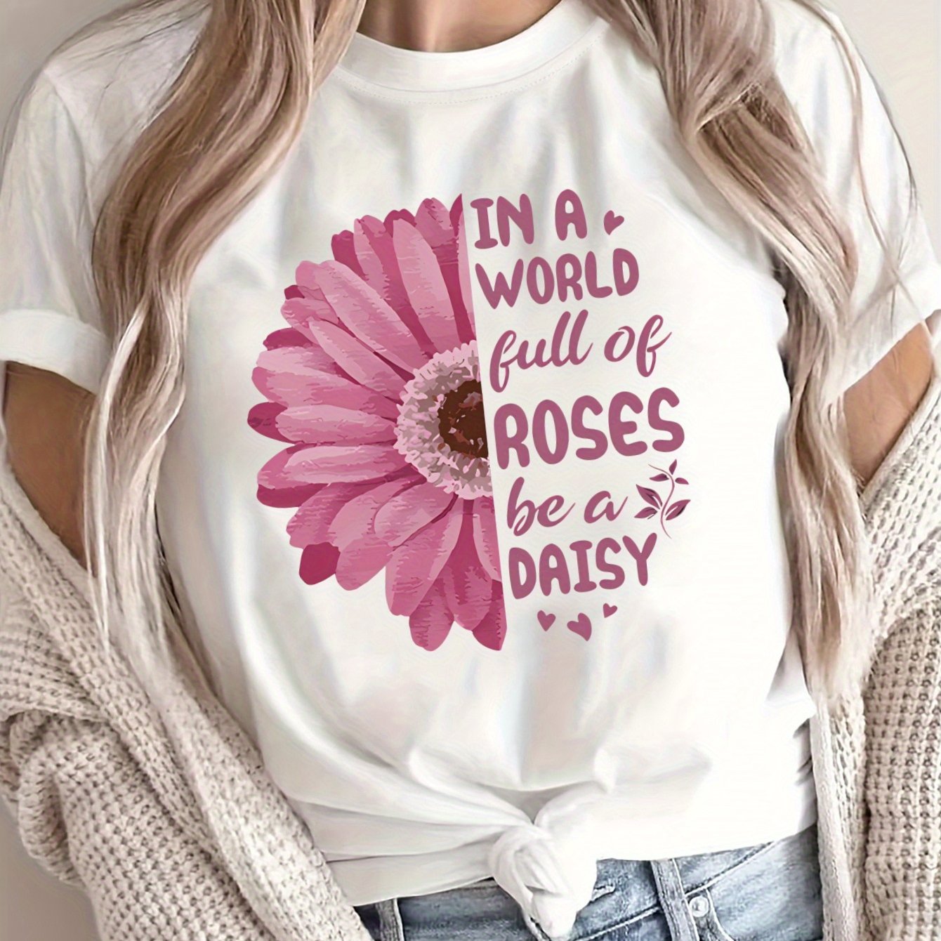 Women's Loose Large Size T-Shirt Spring Summer Casual Short Sleeve Breathable Fabric