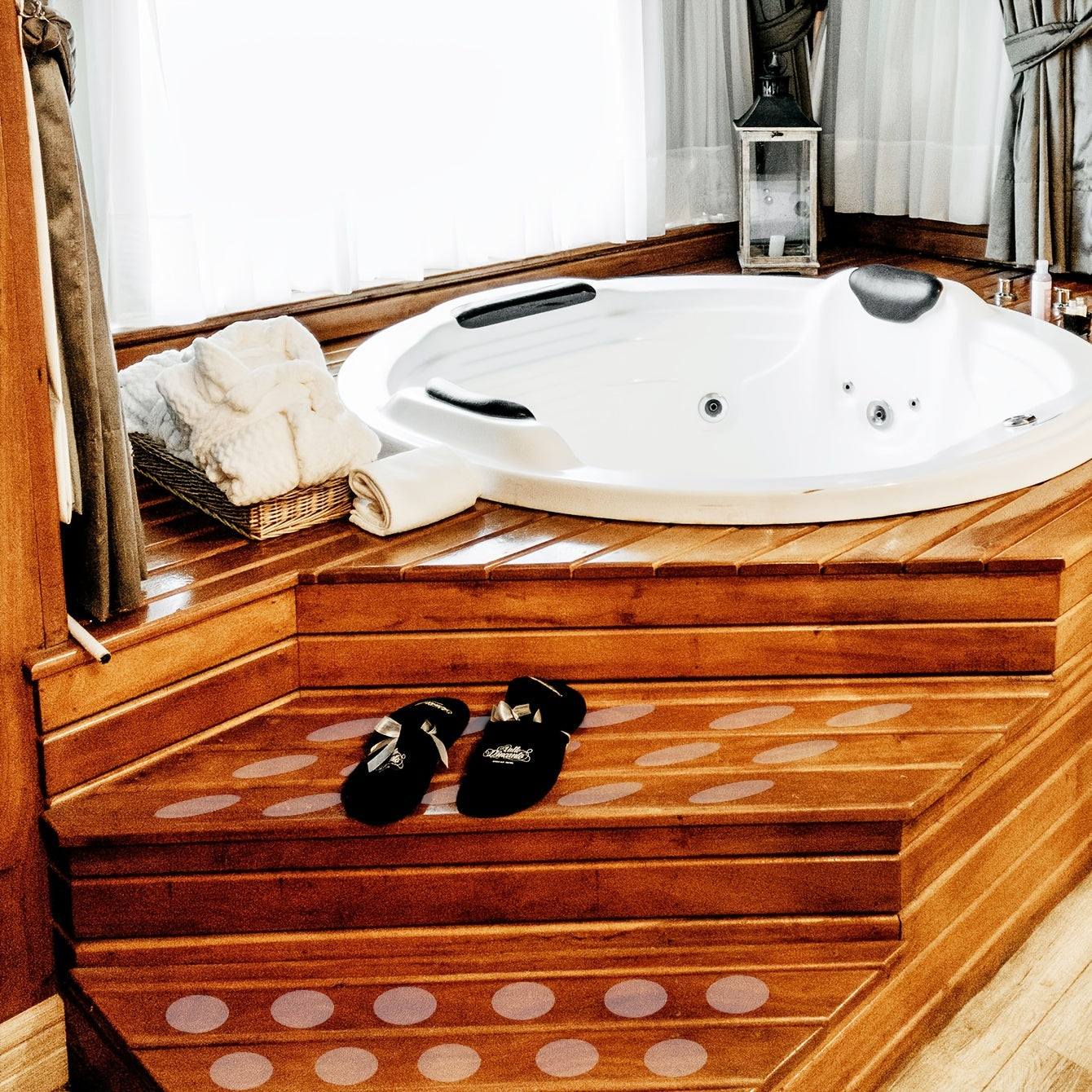 10 Waterproof Anti-Slip Shower Stickers Transparent PEVA Tape Bathroom Safety