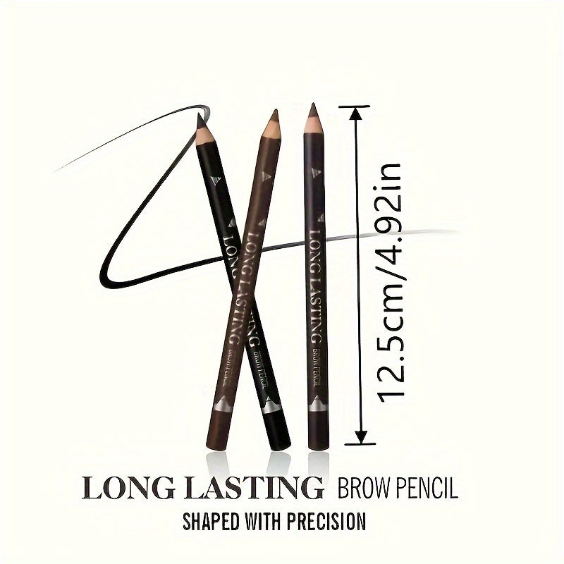 Waterproof Eyebrow Pencil for All Skin Types Long-Lasting Smudge-Proof