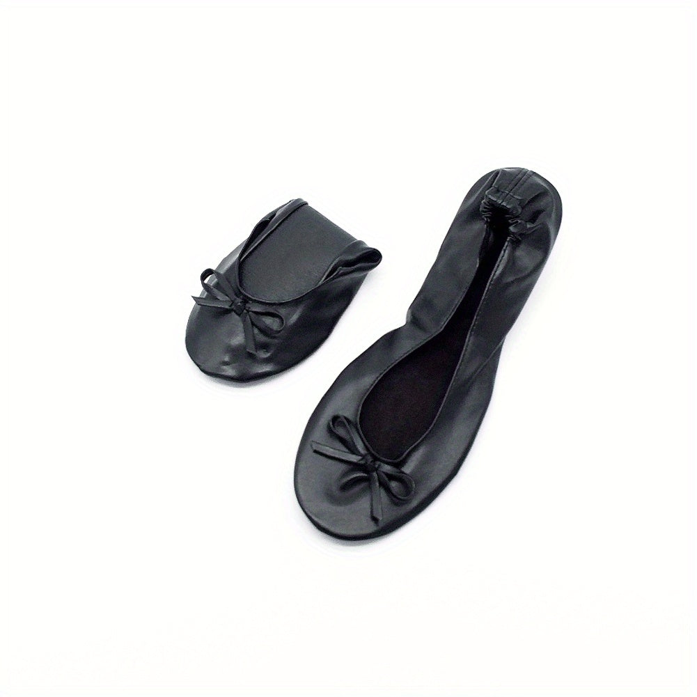 Women's Foldable Ballet Flats Wedding Party Roll-Up Slippers Comfortable Shoes