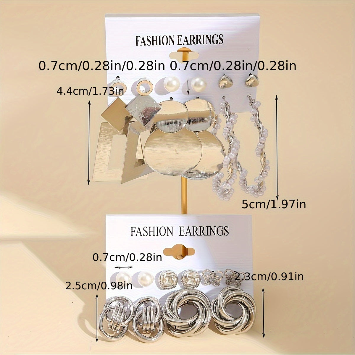 Women’s Gold Butterfly Flower Pearl Earrings for Parties and Dates