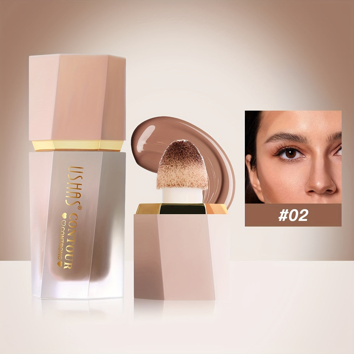 Set de 3 tonos de barra correctora para mujer de cobertura total, maquillaje mate de larga duración