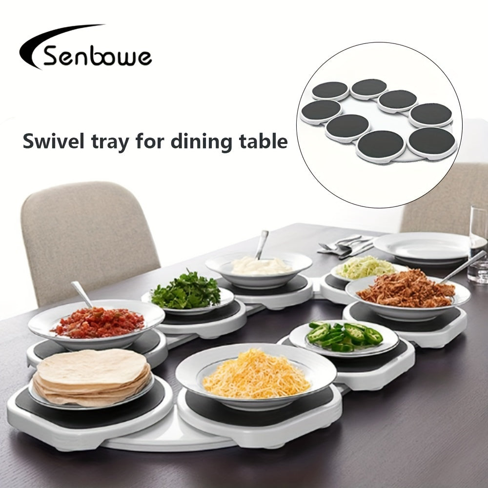 Portable meal tray for dining table with easy operation and anti-scald features