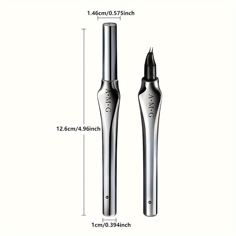 Lápiz de cejas impermeable de doble punta para cejas naturales y definidas