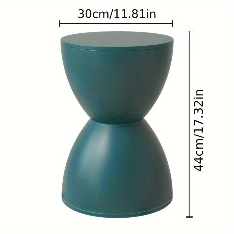 Modern Nordic Plastic Stool Side Table Corner Accent Shoe Bench