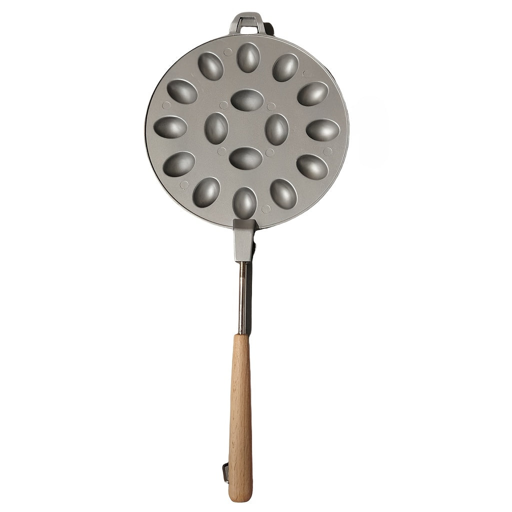 Алюминиевый формовочный пресс для вафель 16-отверстий, антипригарная форма для выпечки для газовых духовок