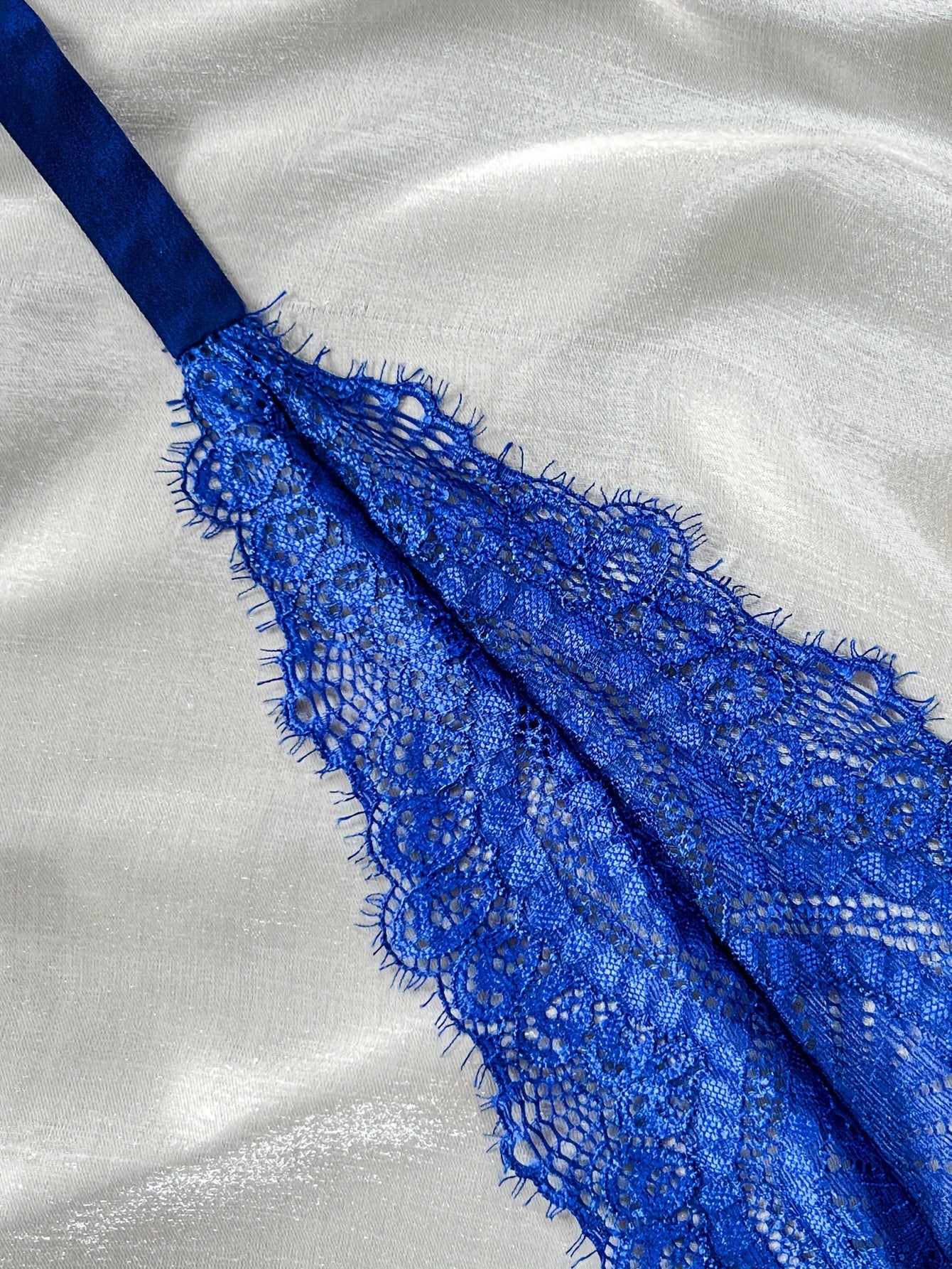 Lingerie Teddy with Plunging Neckline and Strappy Back