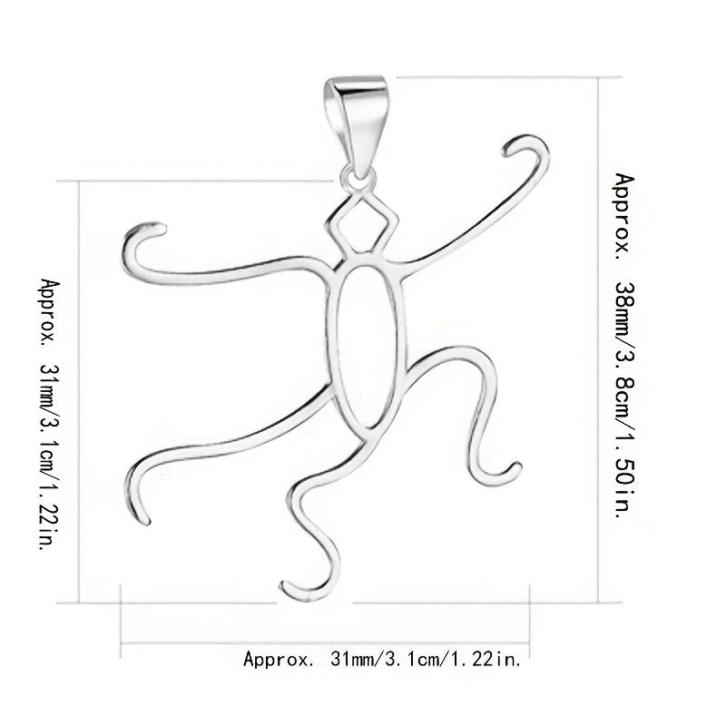 Sterling Silver Pendant Setting with Claw Prongs for Irregular Pendants for Women and Men