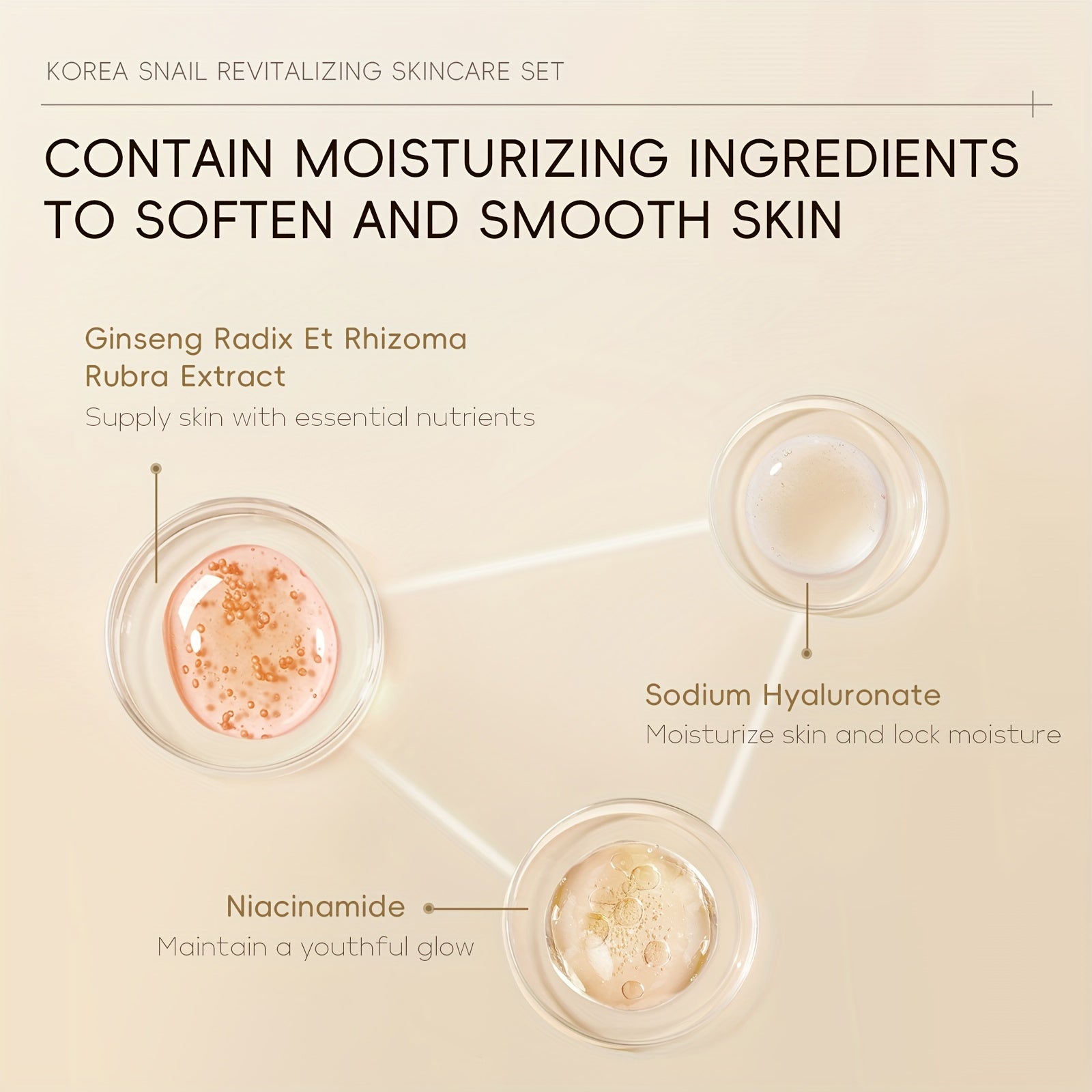 Set de cuidado de la piel con mucina de caracol de 5 pasos para todo tipo de piel, hipoalergénico, hidratante y suavizante