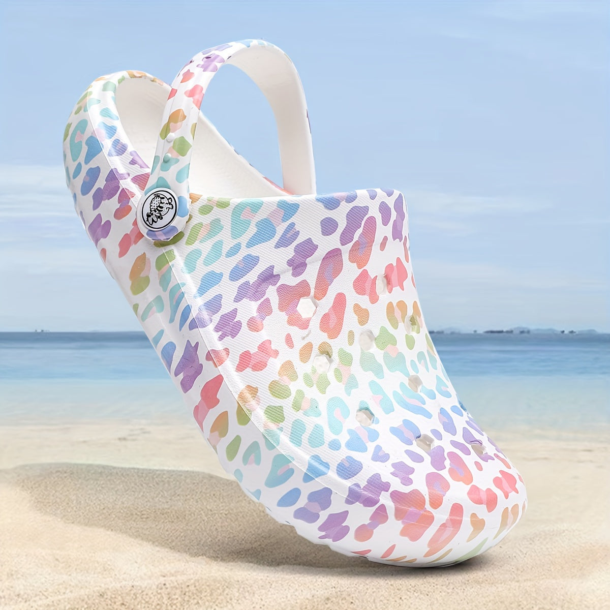 Women's EVA Clogs Slip-On Garden Shoes with Floral Leopard Patterns