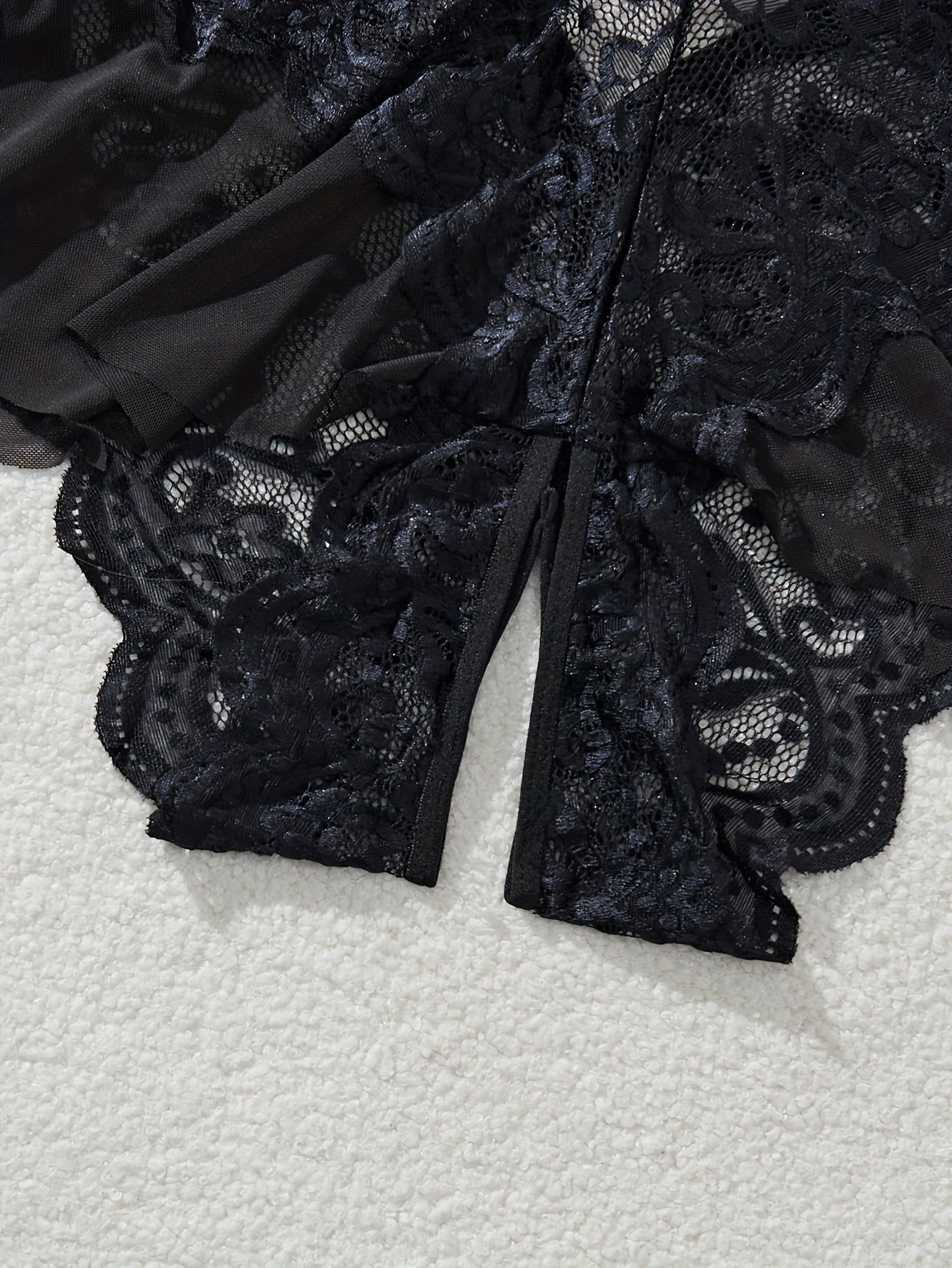 Women's Hot Transparent Lace Open Crotch Babydoll Lingerie Large Size