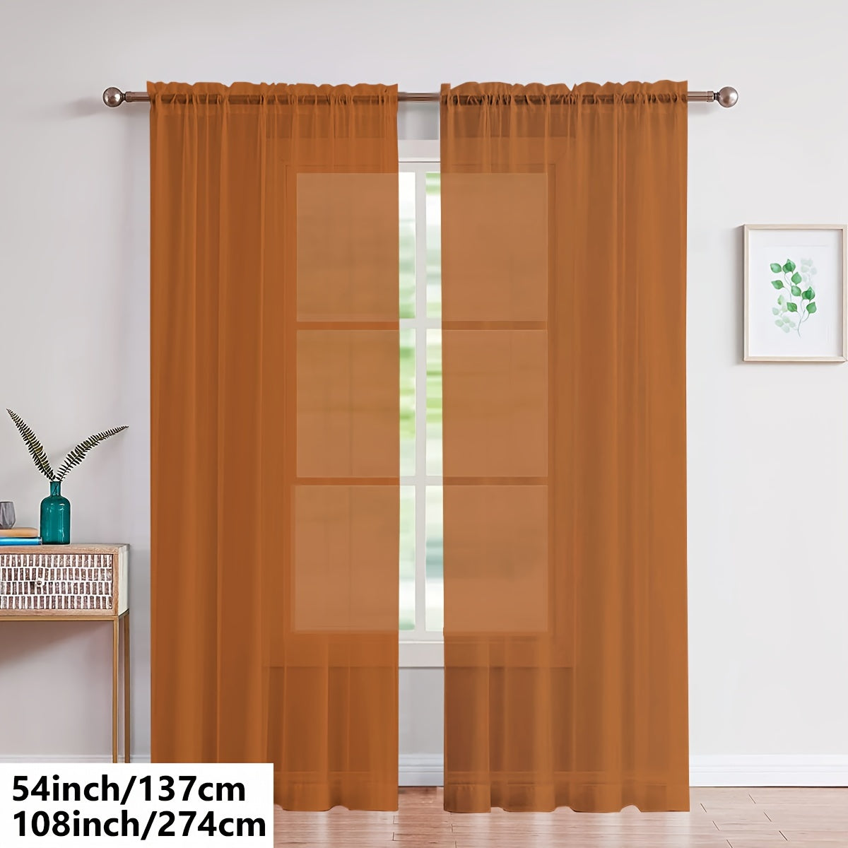 Cortinas de gasa blancas ligeras para sala de estar y dormitorio, transparentes, para barra