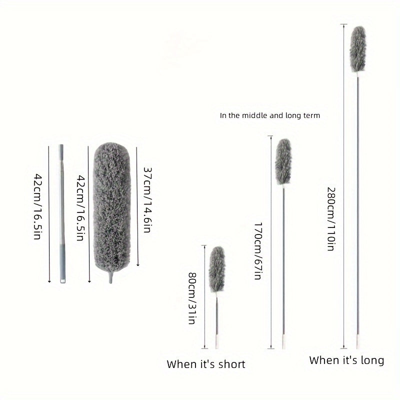 Choʻmiladigan mikrotoʻlqinli changyutgich, osilib turadigan tayoq bilan, shift fanlari, mebel va avtomobil ichki qismlari uchun