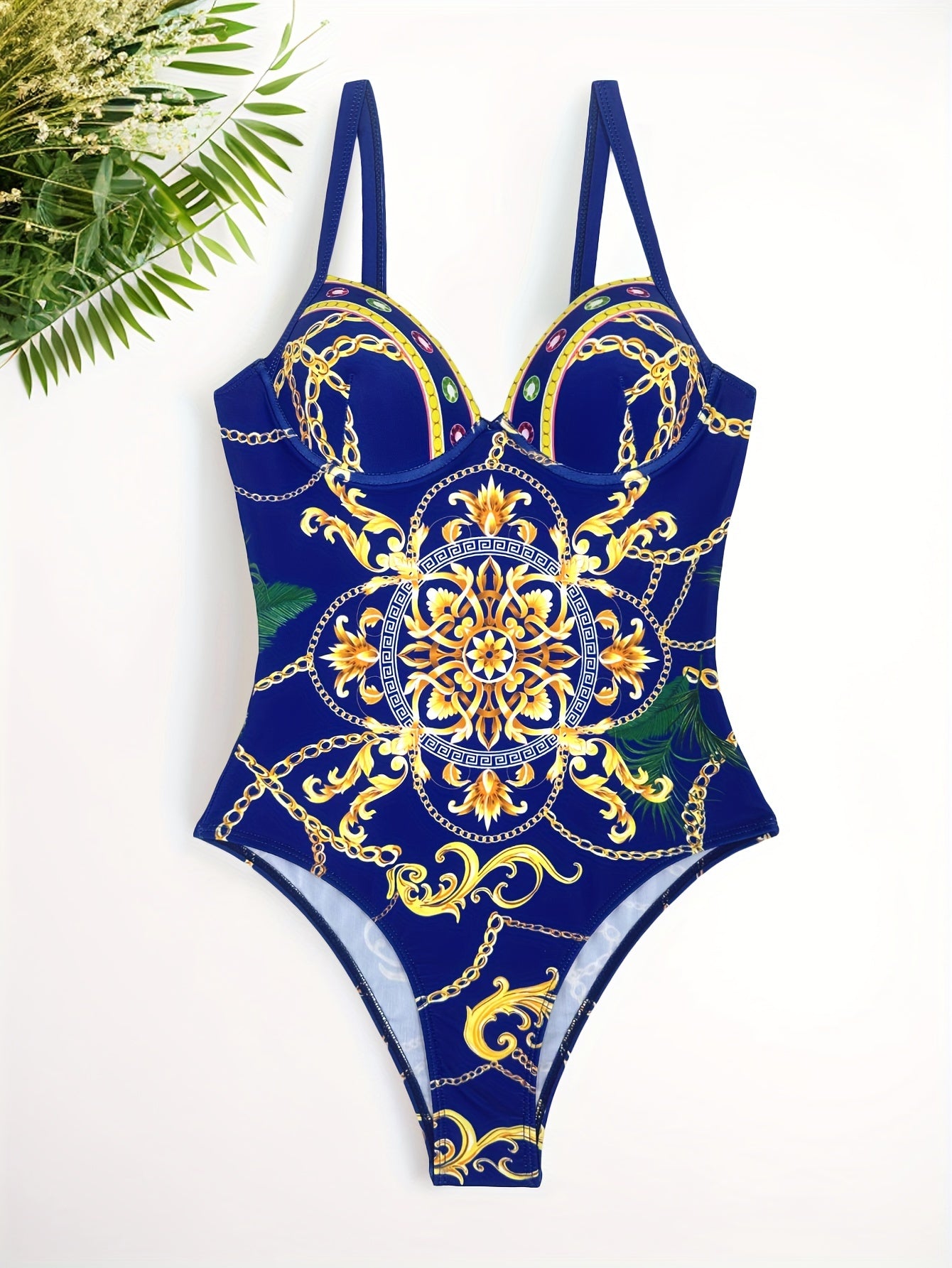 Women's Sun Protection Swimwear Bikini and One/Two Piece Sets Polyester Tribal High Stretch