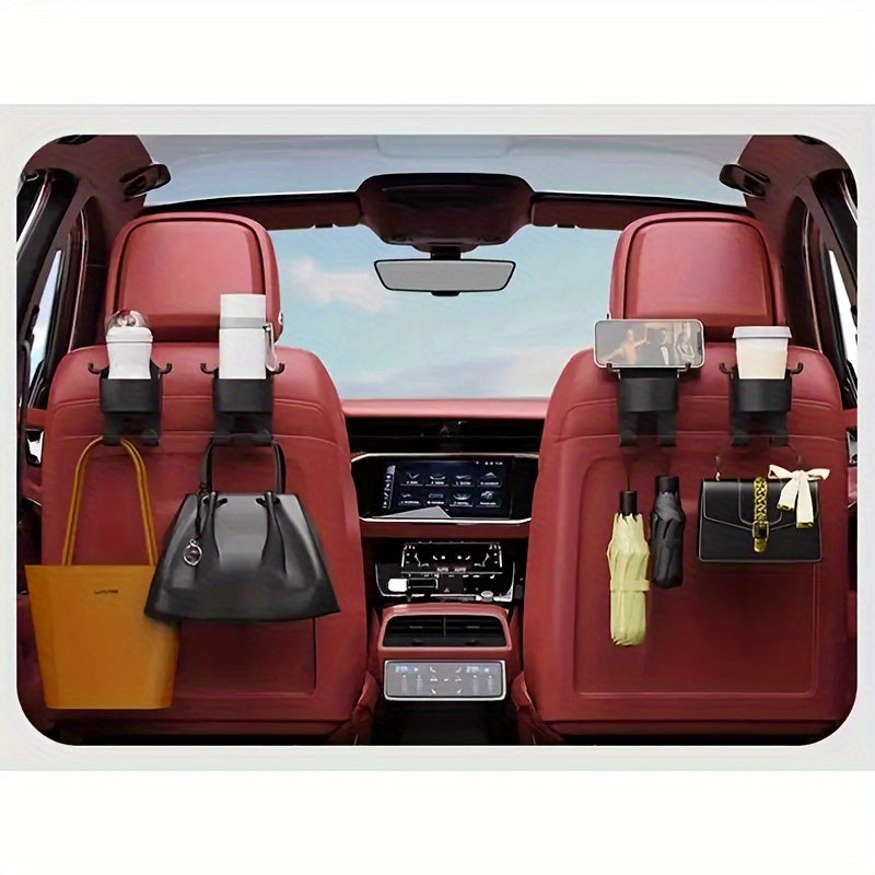 Multi-Function Car Organizer with Hook Cup Holder Storage Box Durable PP