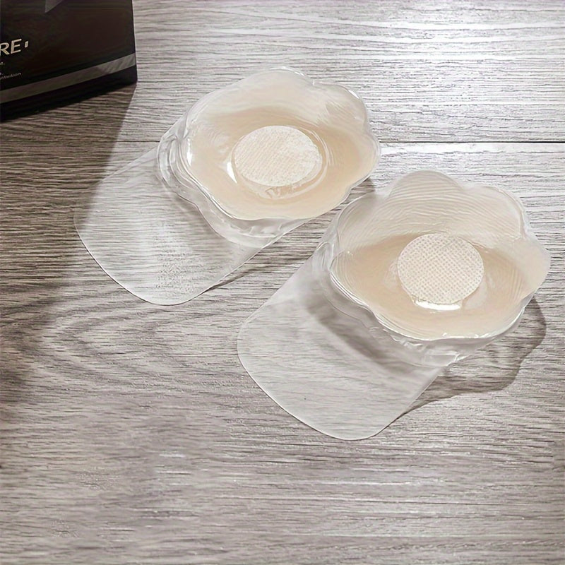 Cubiertas de pezón de silicona para mujeres, pasties invisibles adhesivos para levantamiento, accesorios de sujetador
