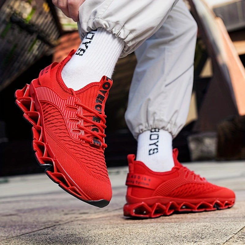 Men's Breathable Mesh Sneakers All-Season Casual Running Shock-Absorbing Shoes