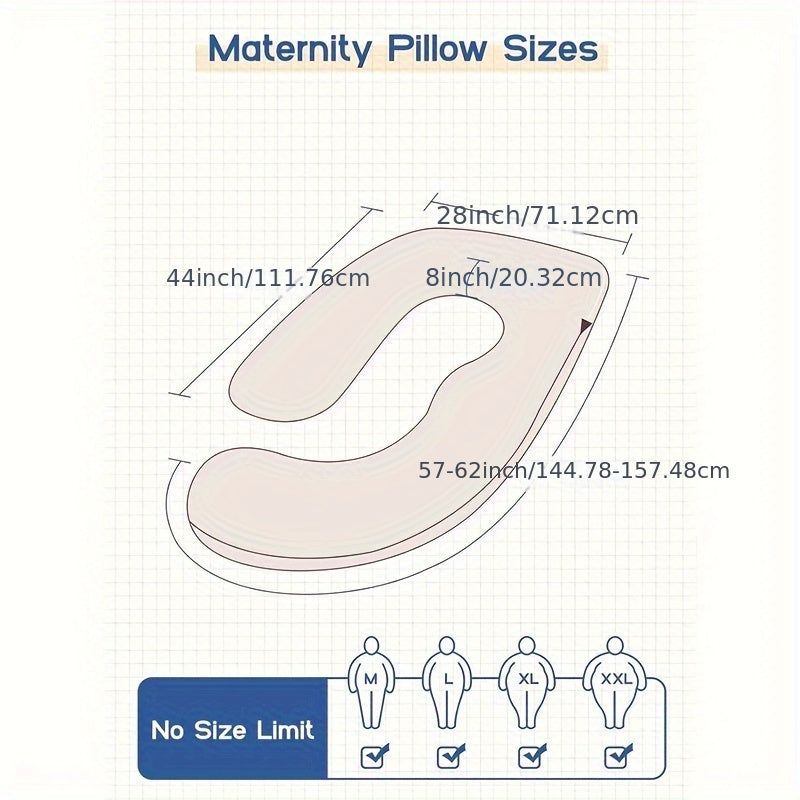 Pregnancy Support Pillow J-Shaped Lumbar Maternity Pillow for Comfort