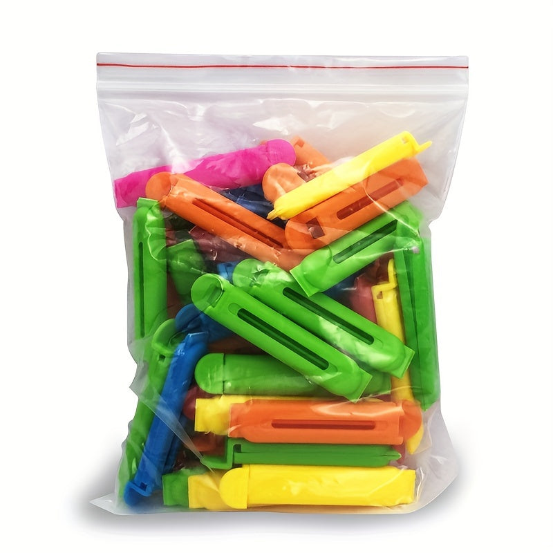 50 FreshSeal Polypropylene Food Bag Clips 7cm Snack Bag Sealers for Preserving Freshness