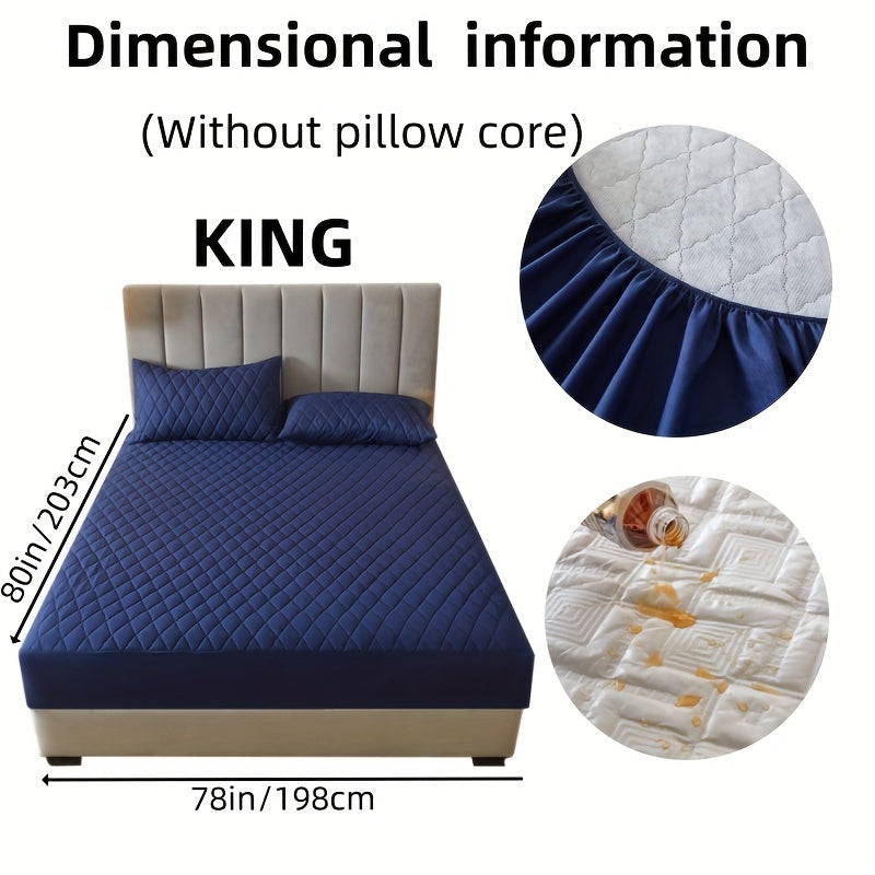 Fitted Sheet Set for 2/3 Bed Waterproof Deep Pocket Pillowcases Bedroom Guest Hotel